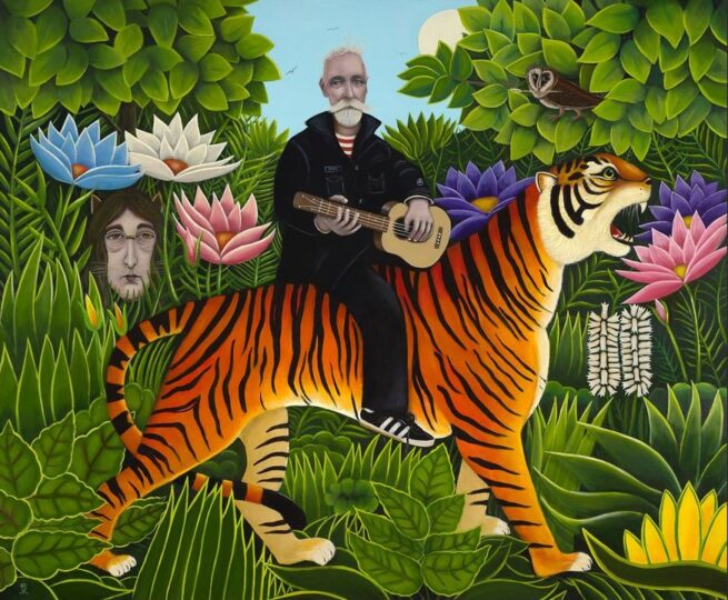 Tiga Tiga (Oil on Canvas)